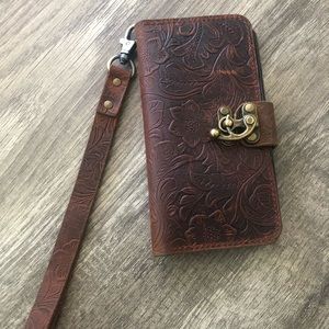 Genuine Leather iPhone Wallet Case